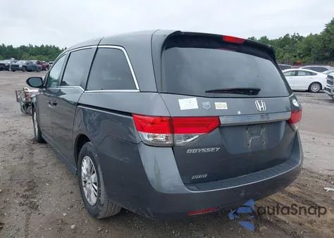 2017 Honda Odyssey Lx from USA, damaged, VIN 5FNRL5H26HB020848